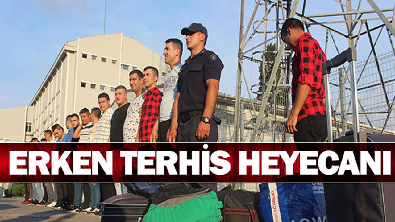 Askerlerin kimi 5 gün, kimi 6 ay kala erken terhis heyecanı yaşadı
