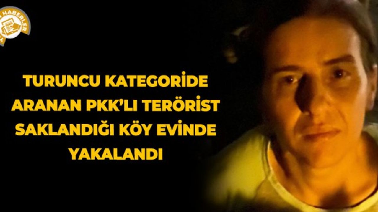 Turuncu kategoride aranan PKK’lı terörist saklandığı köy evinde yakalandı