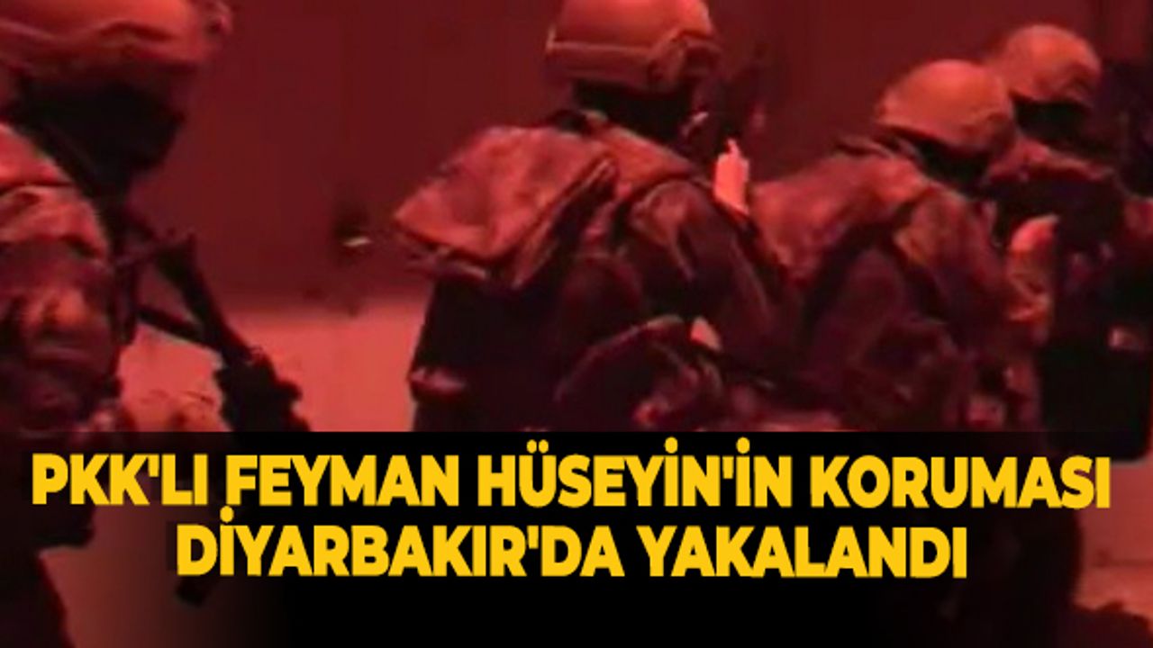 Pkk'lı Feyman Hüseyin'in Koruması Diyarbakır'da Yakalandı