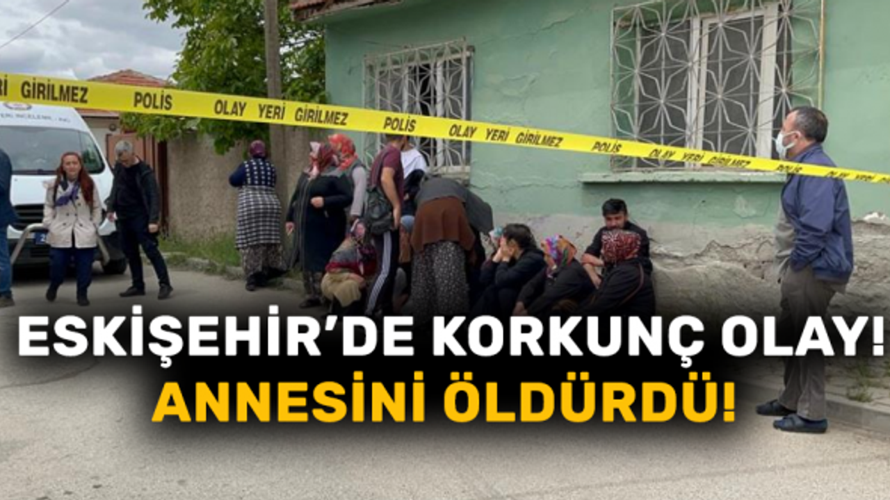 Eskişehir'de korkunç olay! 15 yaşındaki çocuk annesini öldürdü