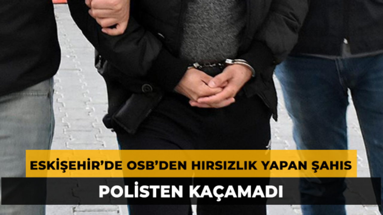 Eskişehir’de OSB’den Hırsızlık Yapan Şahıs Tutuklandı