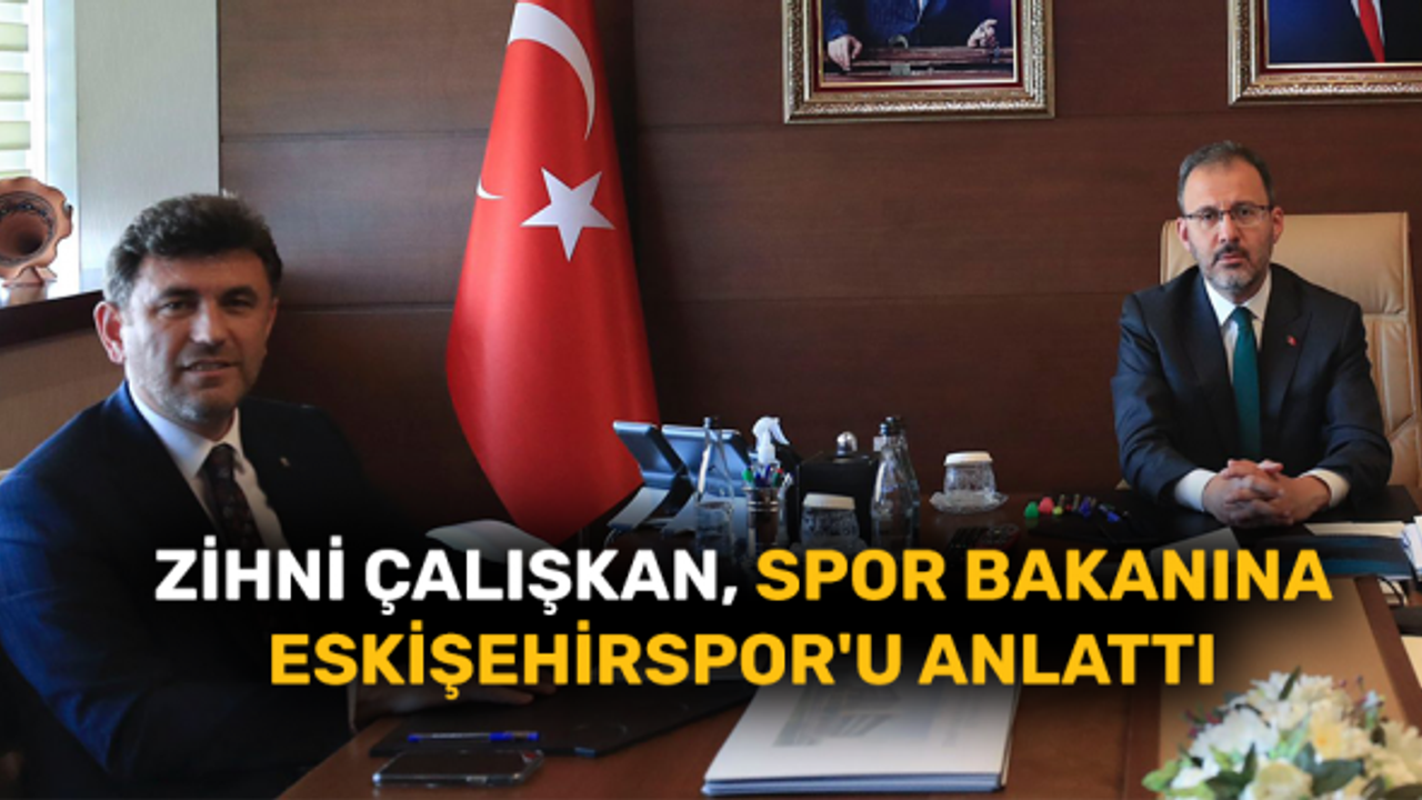 Zihni Çalışkan, Spor Bakanına Eskişehirspor'u anlattı