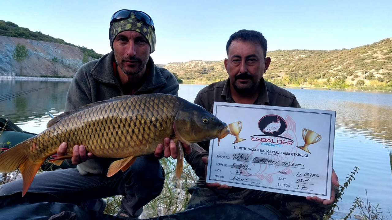 Eskişehir'de keyifli yarışma; 78 kg balık tuttular!