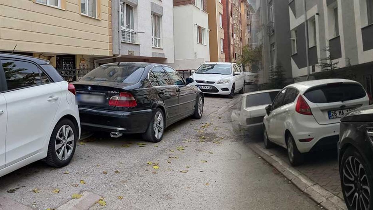 Eskişehir'de sokaklar dar, yaya yolları araç dolu!
