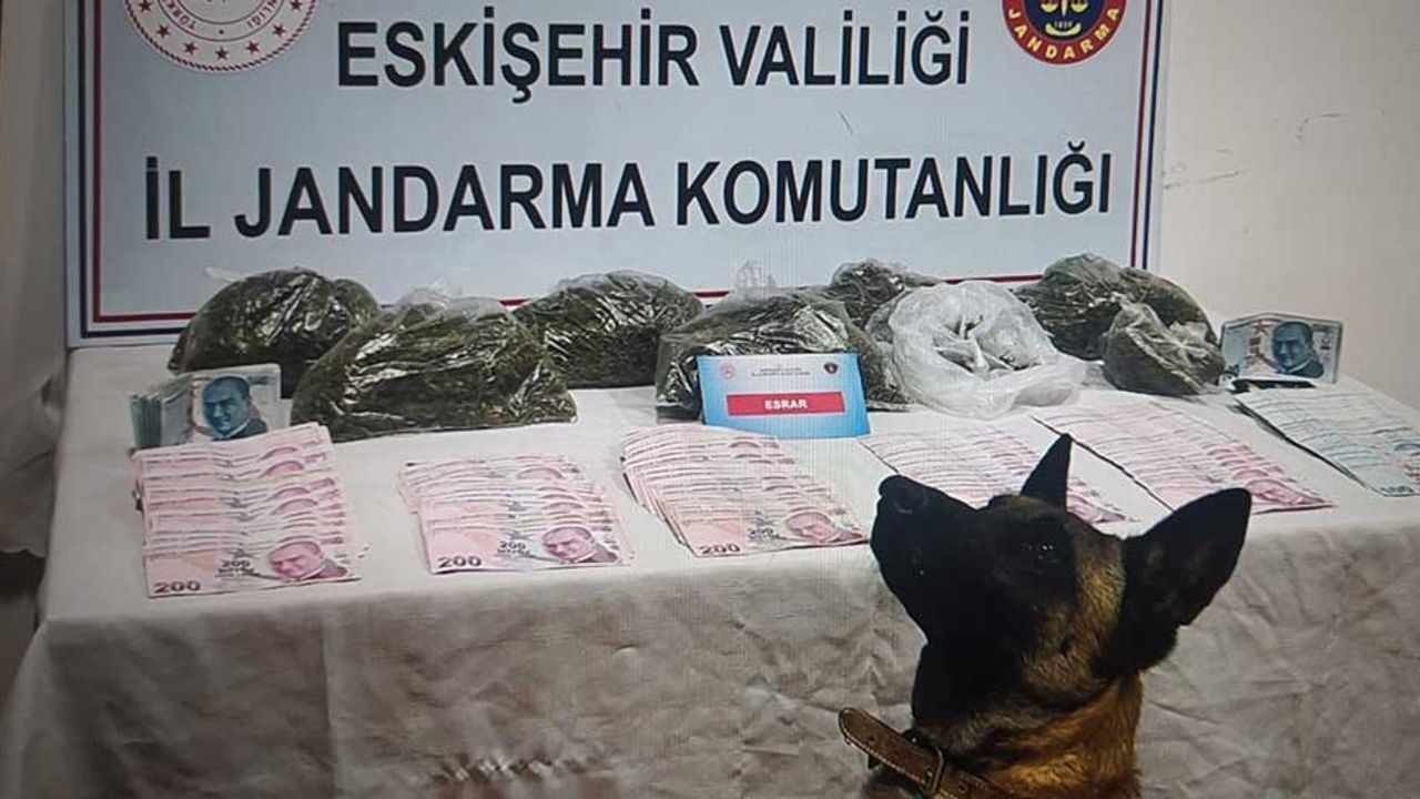 Eskişehir’de jandarma ekiplerinden uyuşturucu baskını!