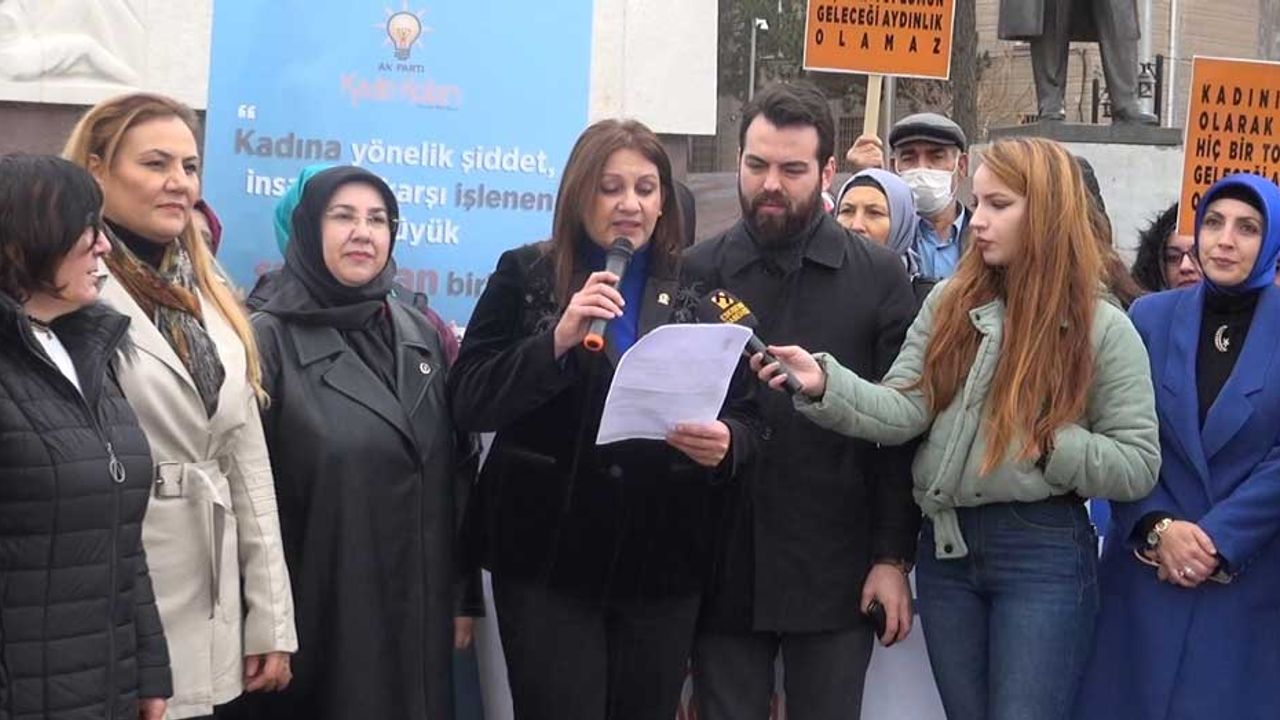 Eskişehir'de yaşayan AK Partili Kadınlar: "Tek bir kadına yönelik şiddete daha tahammülümüz yok"