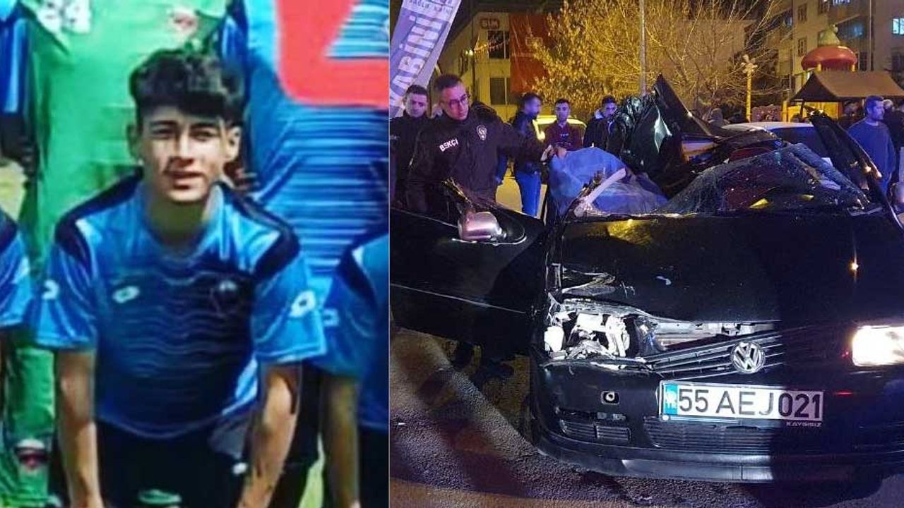 Ehliyetsiz sürücü kazaya neden oldu; 16 yaşındaki futbolcu vefat etti!