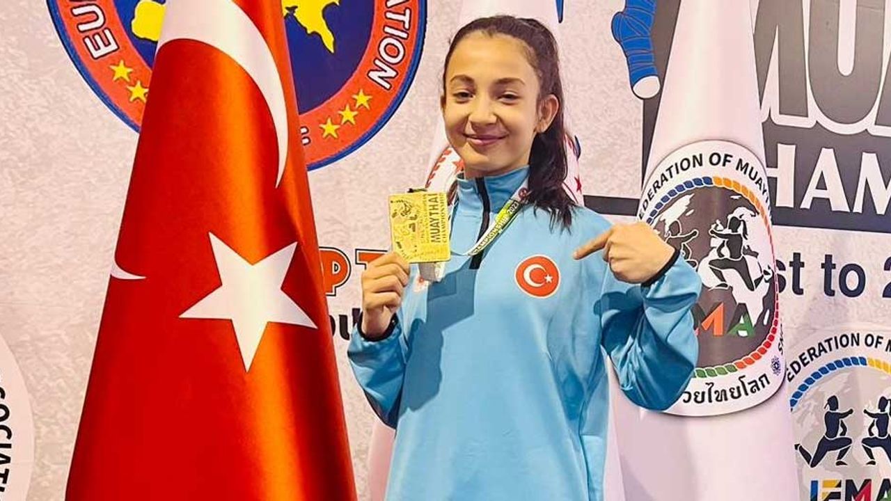 13 yaşındaki Emirdağlı sporcu Elmas Başoğlu Avrupa Şampiyonu oldu