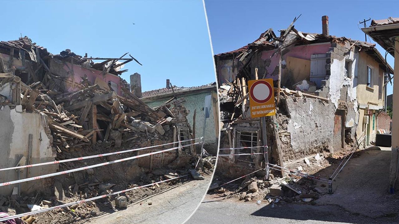 Eskişehir'de tarihi bölgedeki yıkım işlemi yarıda kaldı! 