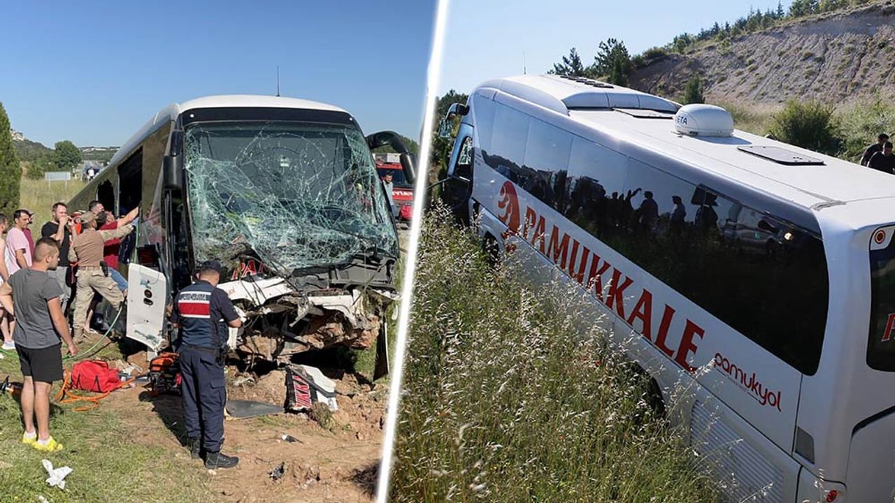 Eskişehir'de yolcu otobüsü kaza yaptı; Onlarca yolcu yaralandı!
