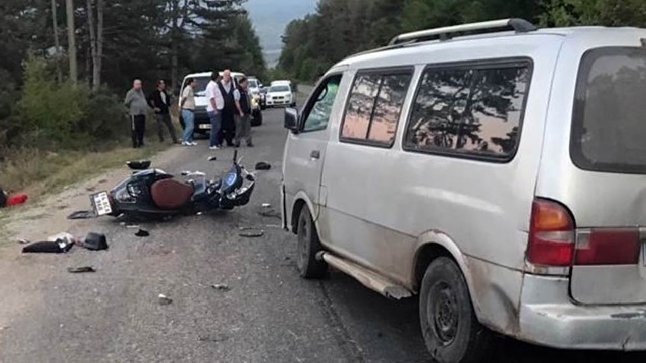 Feci kazada motosiklet sürücüsü hayatını kaybetti!