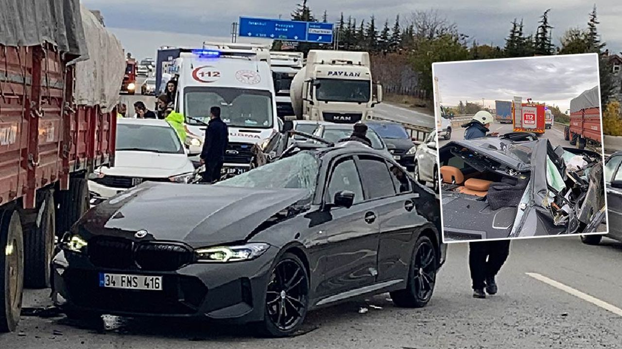 Eskişehir’de feci kaza; Otomobil hurdaya döndü!