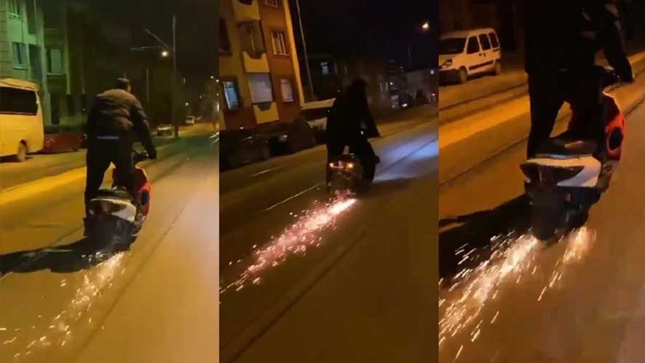 Eskişehir'de tepki toplayan paylaşım; Trafiği tehlikeye attılar!