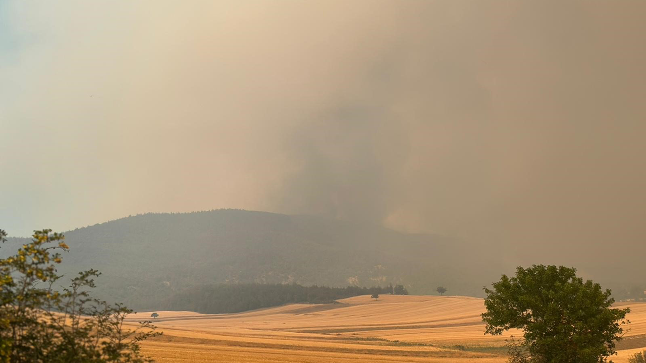 Eskişehir’in Yanı Başı Alevlere Teslim! Yangın İlerliyor