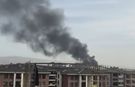 Eskişehir'de İnşaat Yangını! Gökyüzünü Duman Kapladı
