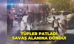 Tüpler patladı savaş alanına döndü! 16 kişi hastaneye kaldırıldı