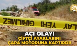 Acı olay! Çiftçi ayaklarını çapa motoruna kaptırdı!