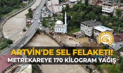 Artvin'de sel Felaketi! Metrekareye 170 kilogram yağış