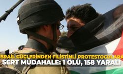 İsrail güçlerinden Filistinli protestoculara sert müdahale: 1 ölü, 158 yaralı