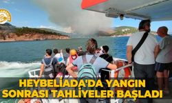 Heybeliada'da yangın sonrası tahliyeler başladı