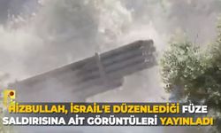 Hizbullah, İsrail'e düzenlediği füze saldırısına ait görüntüleri yayınladı