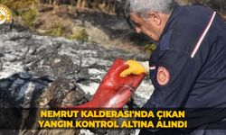 Nemrut Kalderası'nda çıkan yangın kontrol altına alındı