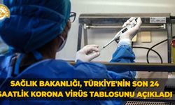 Sağlık Bakanlığı, Türkiye'nin son 24 saatlik korona virüs tablosunu açıkladı