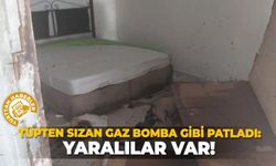 Tüpten sızan gaz bomba gibi patladı yaralılar var!