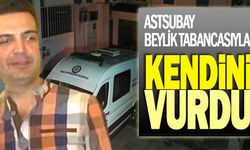 ASTSUBAY, BEYLİK TABANCASIYLA KENDİNİ VURDU 