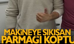 Makineye Sıkışan Parmağı Koptu