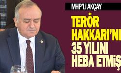 MHP’li Akçay: “Terör, Hakkari’nin 35 yılını heba etmiş”