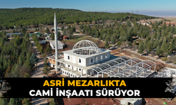 Eskişehir Asri Mezarlıkta cami inşaatı sürüyor
