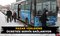 Pazar yerlerine ücretsiz ulaşım sağlıyorlar