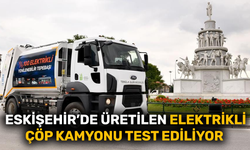 Eskişehir'de üretilen elektrikli çöp kamyonu test ediliyor