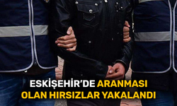 Eskişehir’de aranması olan hırsızlar yakalandı