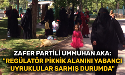 Ummuhan Aka: "Regülatör piknik alanını yabancı uyruklular sarmış durumda"