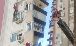 Apartmanın dış boyasını yapan işçinin yürek burkan feryadı