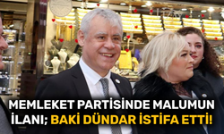 Memleket Partisi'nde malumun ilanı; Baki Dündar istifa etti!