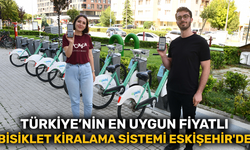 Türkiye’nin en uygun fiyatlı bisiklet kiralama sistemi Eskişehir'de