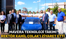 Mavera Teknoloji Takımı Rektör Kamil Çolak’ı ziyaret Etti