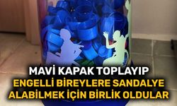 Mavi kapak toplayıp engelli bireylere sandalye alabilmek  için birlik oldular