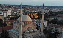 Eskişehir'de enfes görüntü; Kelime-i Tevhid'i 50 metre yükseğe yazdılar!