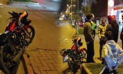 19 yaşındaki motosiklet sürücüsü kaza yaptı!