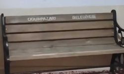 Eskişehir'de bir genç aşk acısı çekip oturma bankını çaldı!