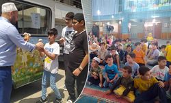 Caminin içinde çocuklar için ikram market açtı; Çocuk sayısı günden güne artıyor!