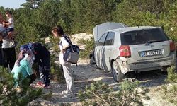 26 plakalı araç Kütahya'da feci şekilde kaza yaptı!