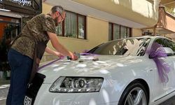 Eskişehir’de düğün sezonu devam ediyor; Gelin arabası süslemesinde yeni moda!