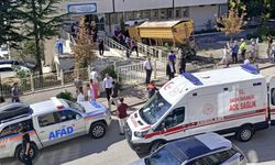 Facianın eşiğinden dönüldü; Okul binasına hızlı bir şekilde çarptı!