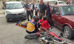 Bir motosiklet kazası daha; Dede ve torunu ölümden döndü!