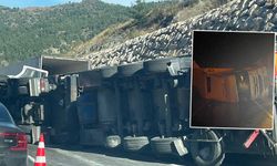Eskişehir - Bilecik yolunu trafiğe kapatan kaza!